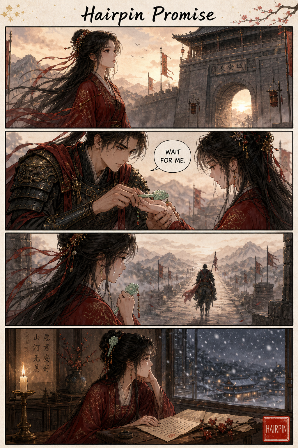 Hairpin Promise — community sample published on Manhua Generator